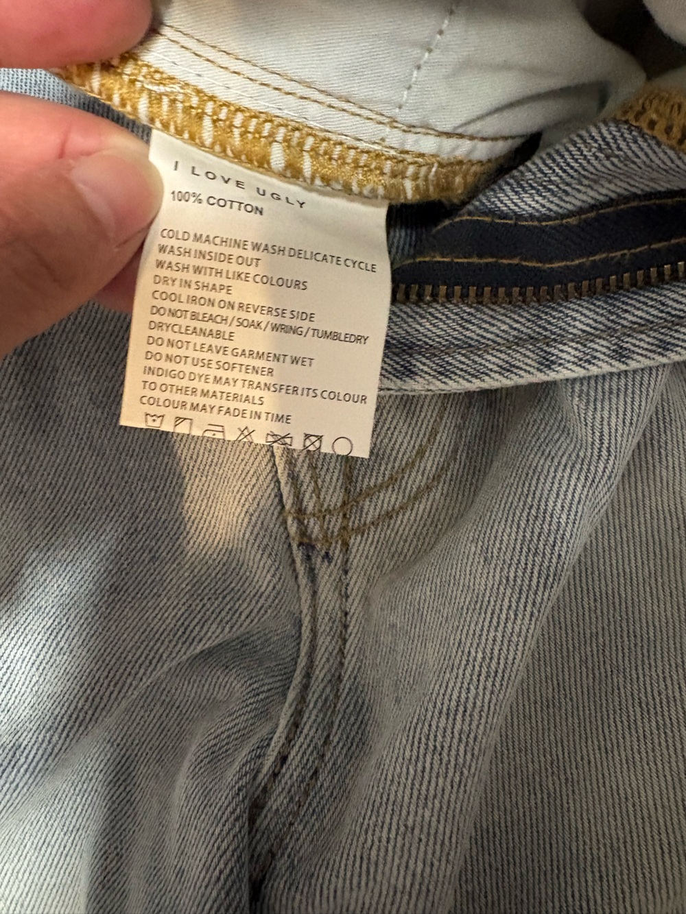 NWT I love ugly high rise jeans - light wash - straight leg - Picture 7 of 12